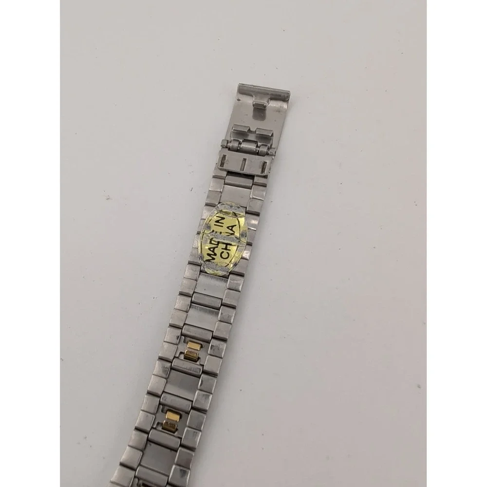 Qo Women's Classic Watch 25mm Case Two Tone Adjustable Band- New Battery